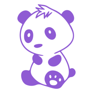 Baby Panda Decal (Lavender)